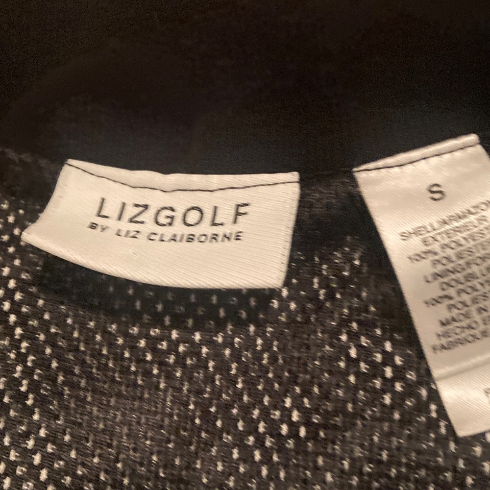 Women’s Liz Golf Black and Gray patterned quarter zip - Picture 3 of 4